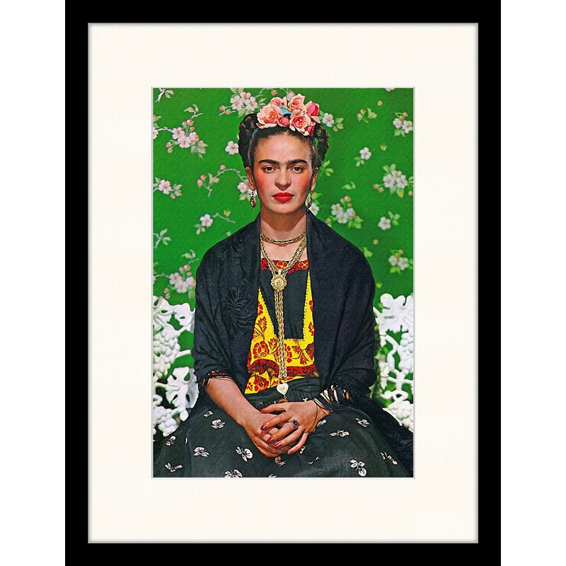 BohoLiving Gerahmtes Poster Frida Kahlo von Nickolas Muray